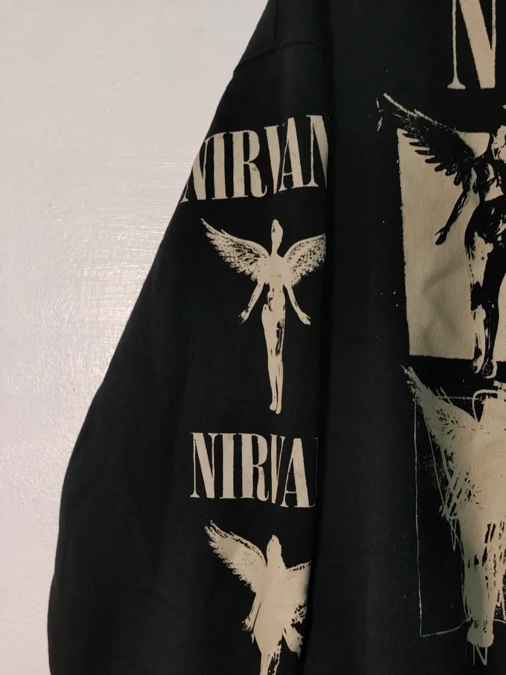 Sudadera Capucha Nirvana x Bershka "In Utero" Negra - Talla S unisex, foto 3