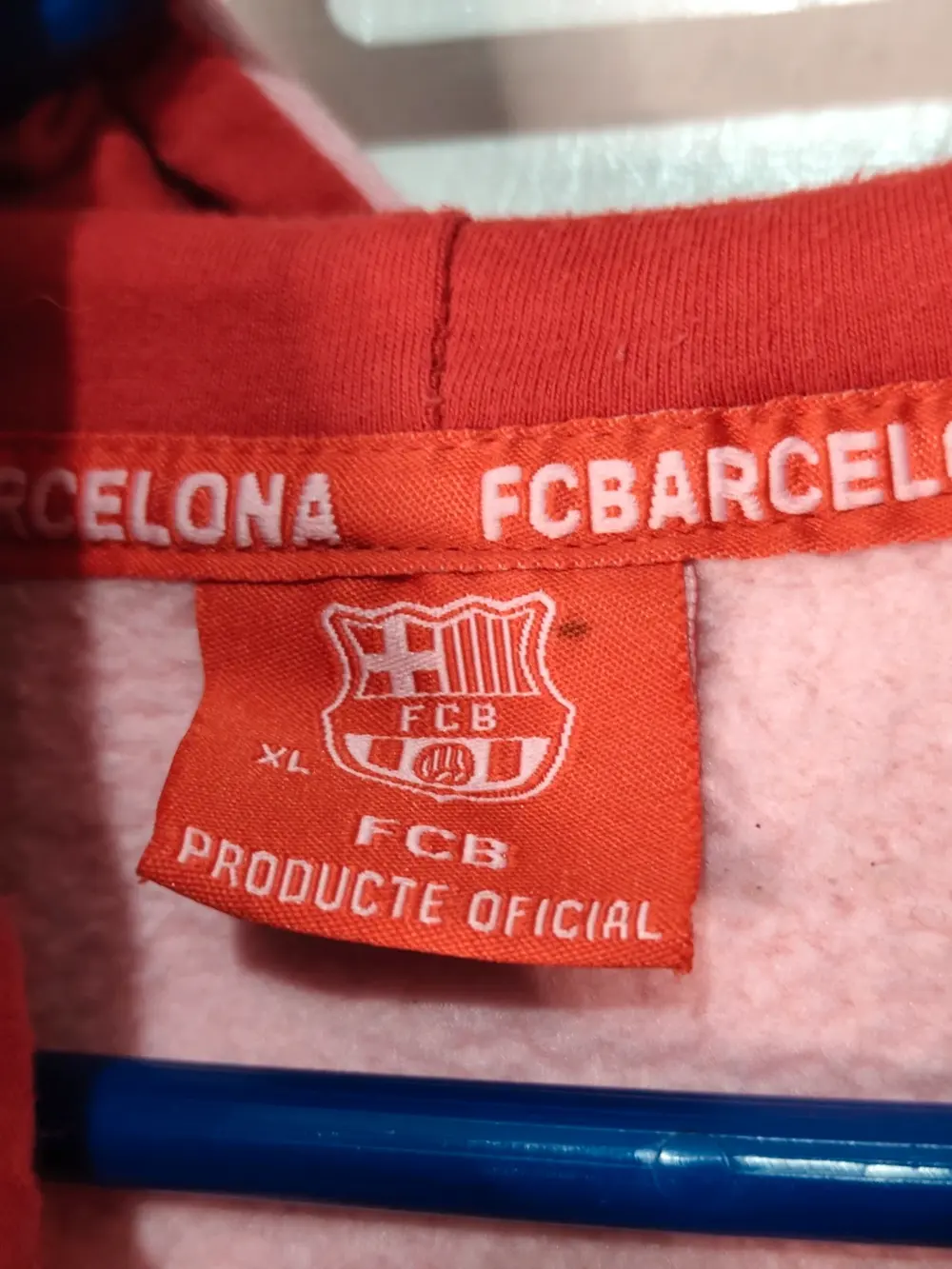 Sudadera con capucha y cremallera FC Barcelona Girls talla XL ver medidas, foto 5