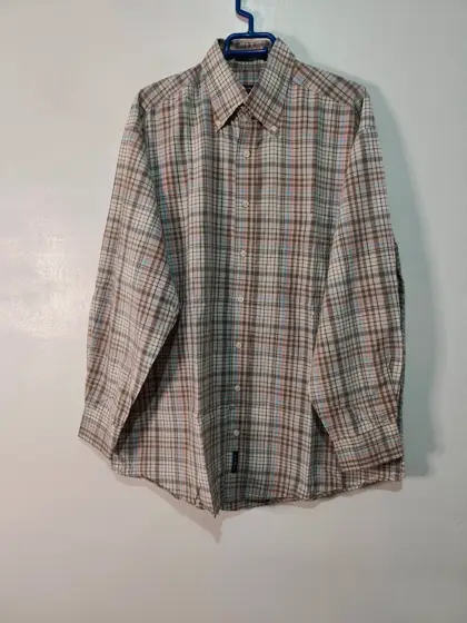 Camisa manga larga Gant usa ivy 50's poplin sport fit cuadros talla L sirve para XL ver medidas