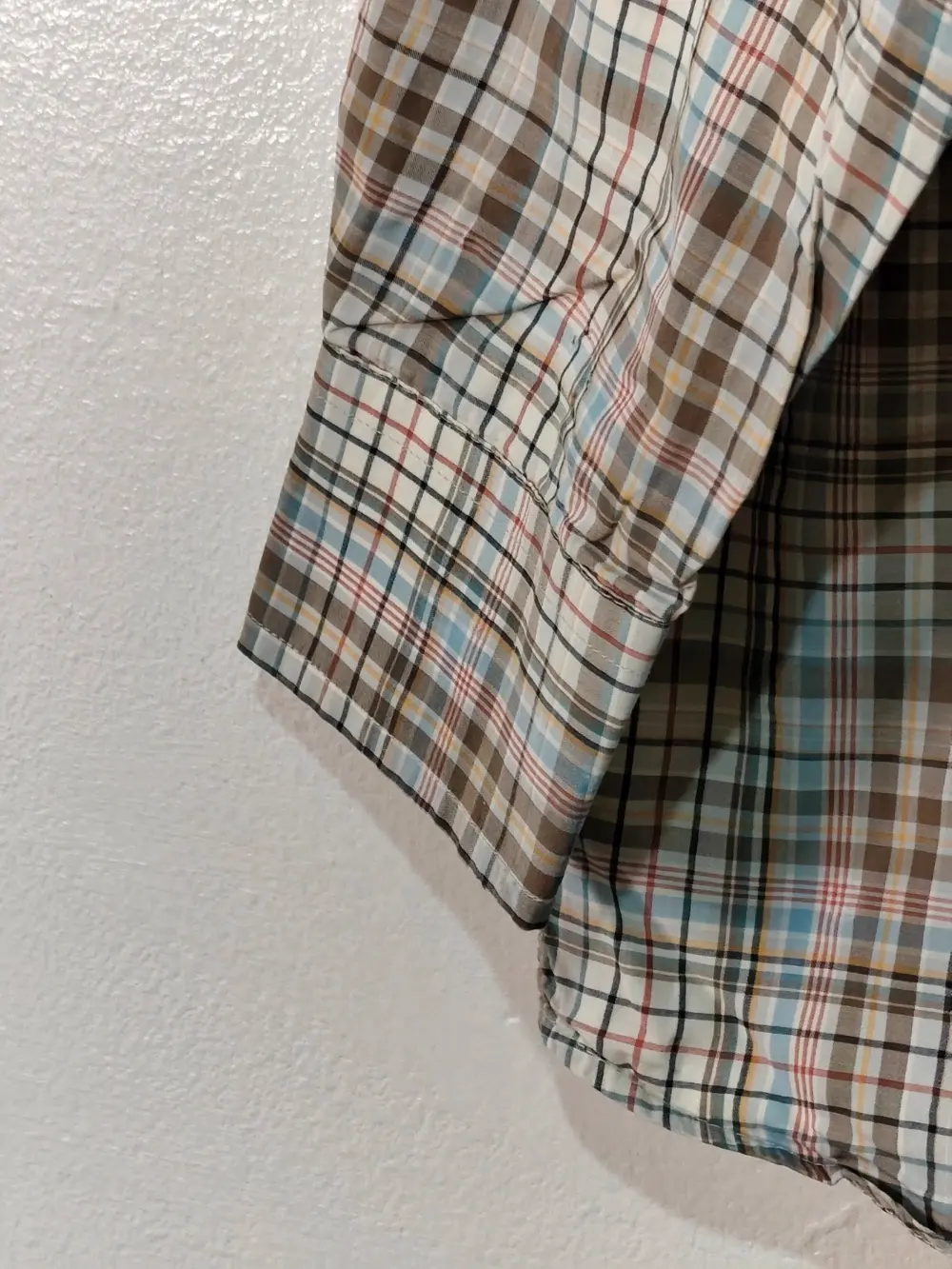 Camisa manga larga Gant usa ivy 50's poplin sport fit cuadros talla L sirve para XL ver medidas, foto 3