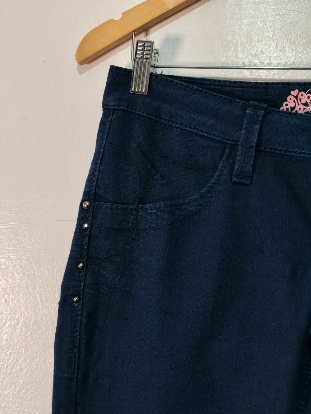 Pantalón vaquero Fornarina fabulous skinny azul marino talla 31 equivale a una M ver medidas, foto 5