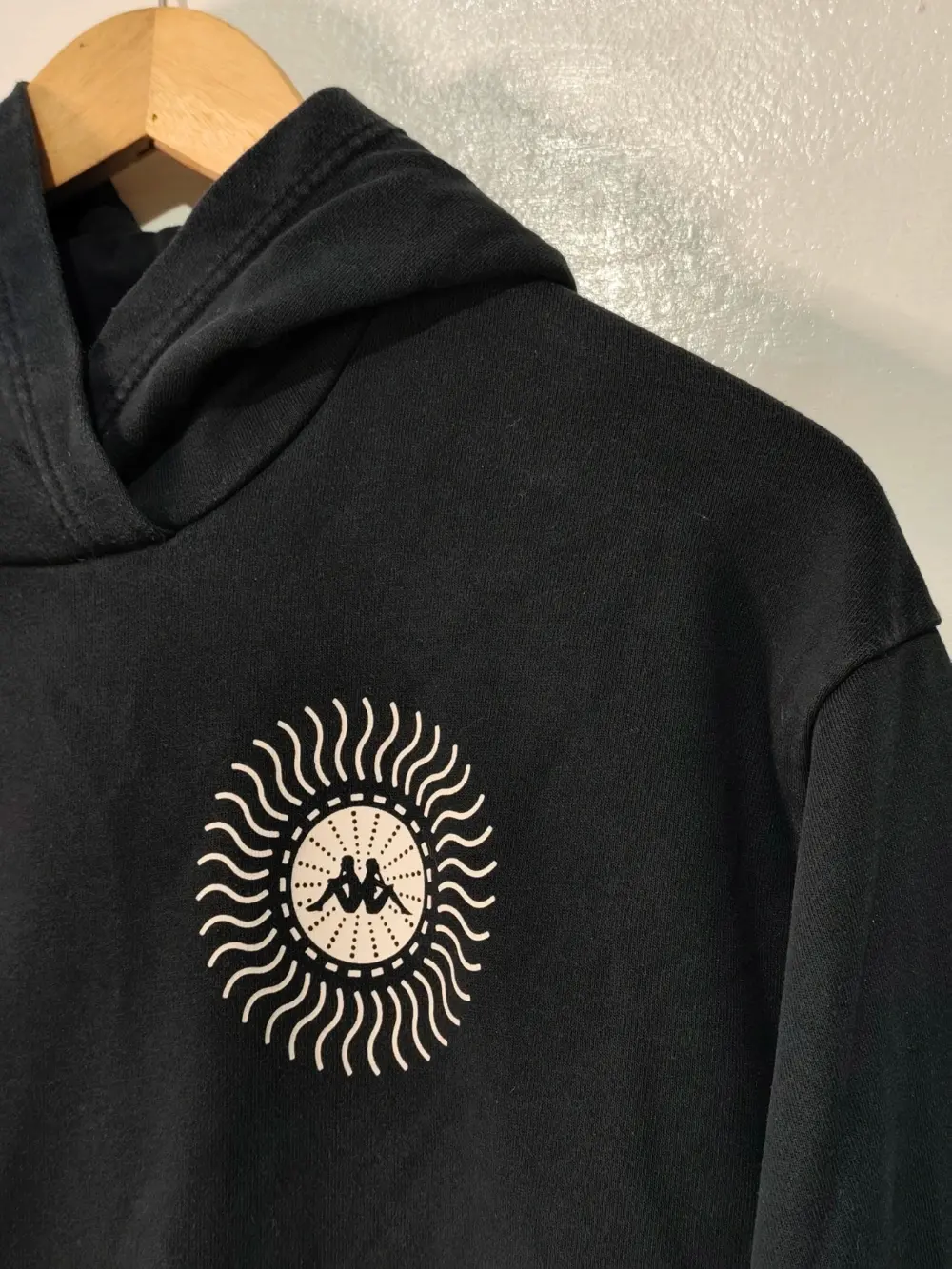 Sudadera con capucha Kappa logo sol mini oversize talla M unisex ver medidas, foto 2