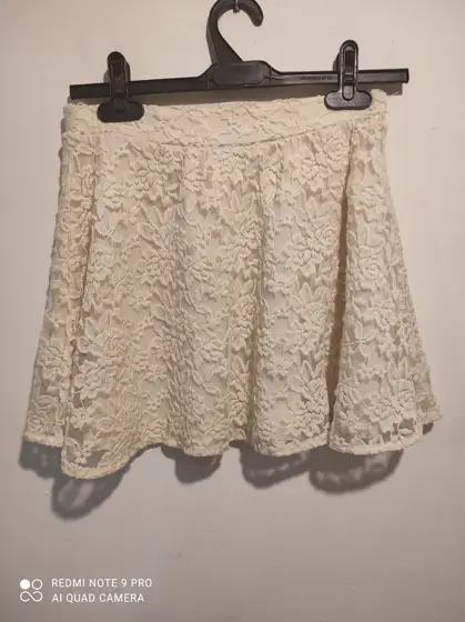 Falda corta Tricot suite Blanco