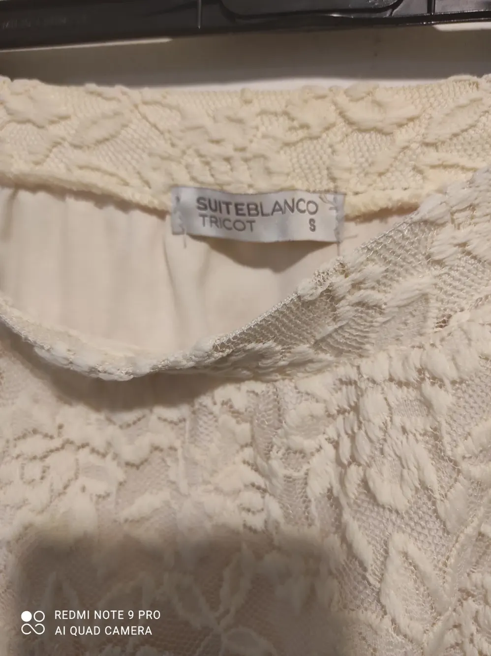 Falda corta Tricot suite Blanco, foto 3