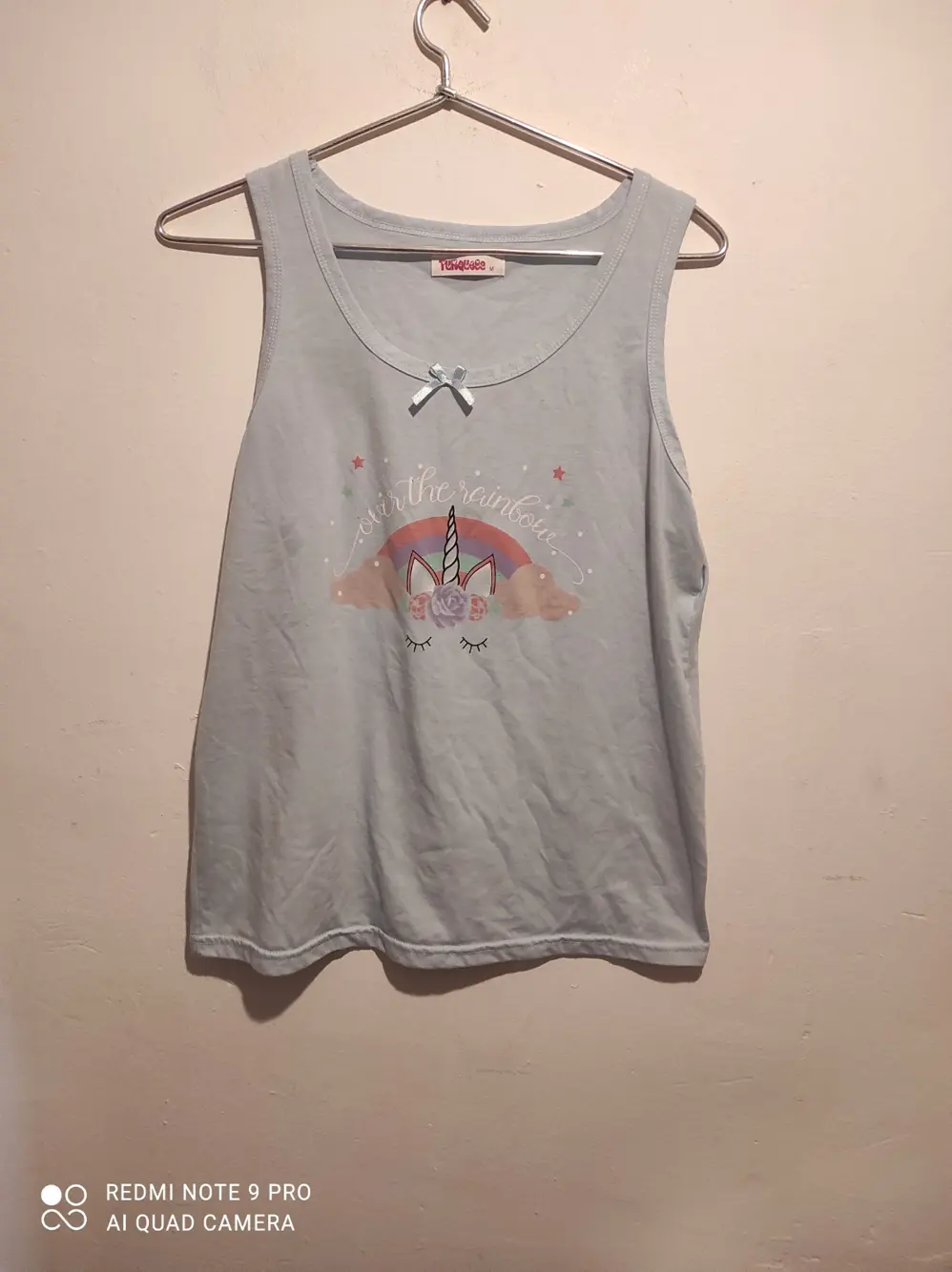 Camiseta Blusa pijama sin mangas Turquesa