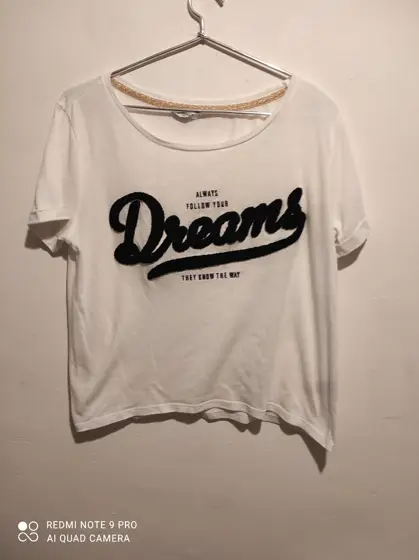 Camiseta,crop top manga corta Only