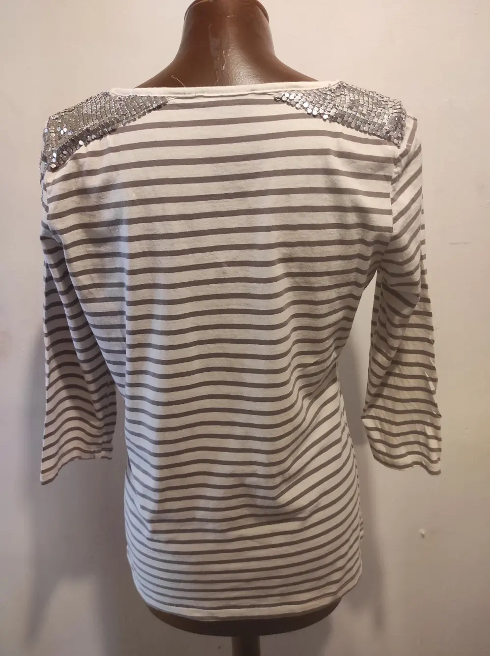 Camiseta manga 3/4 a rayas Ici et Maintenant, foto 3