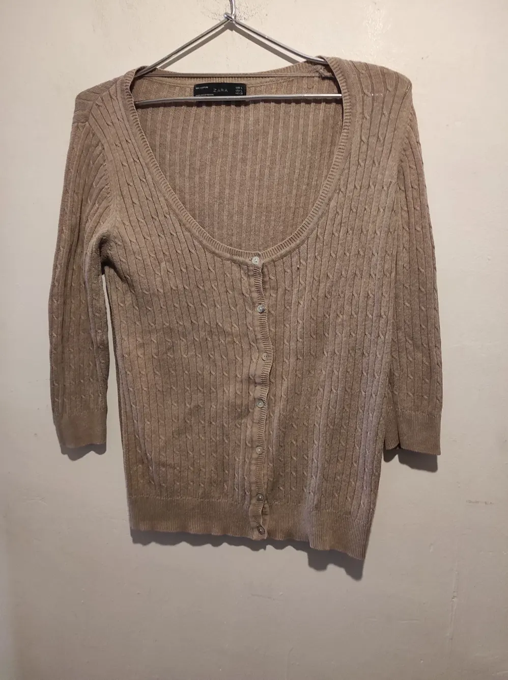 Jersey fino manga 3/4 Zara
