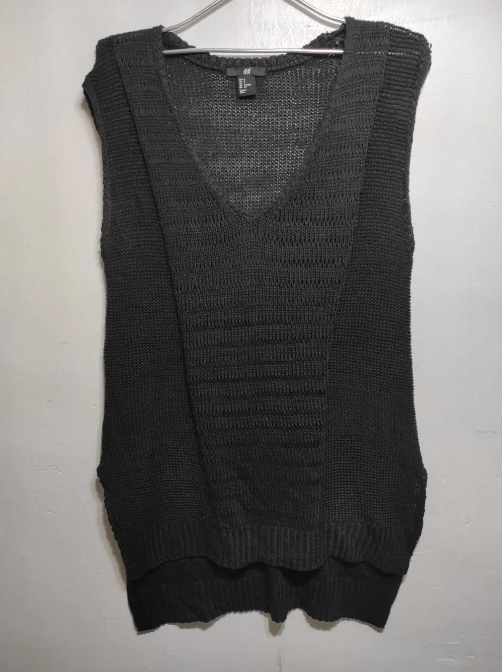 Jersey largo sin mangas H&M talla S