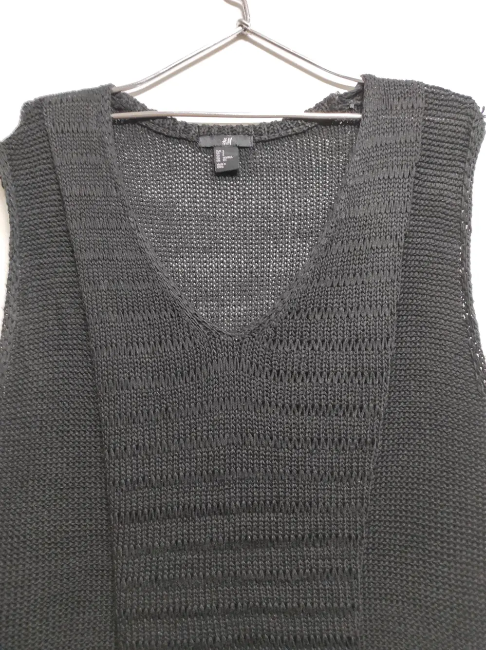 Jersey largo sin mangas H&M talla S, foto 3