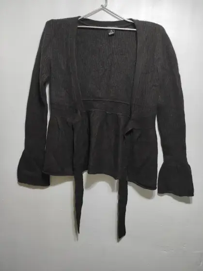 Jersey Cardigan abierto Sfera con puño amplio, talla S