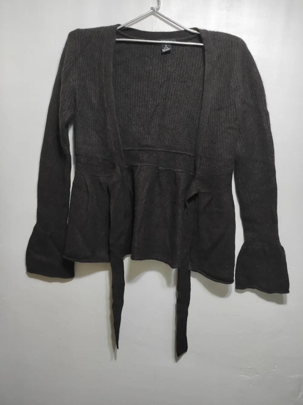 Jersey Cardigan abierto Sfera con puño amplio, talla S