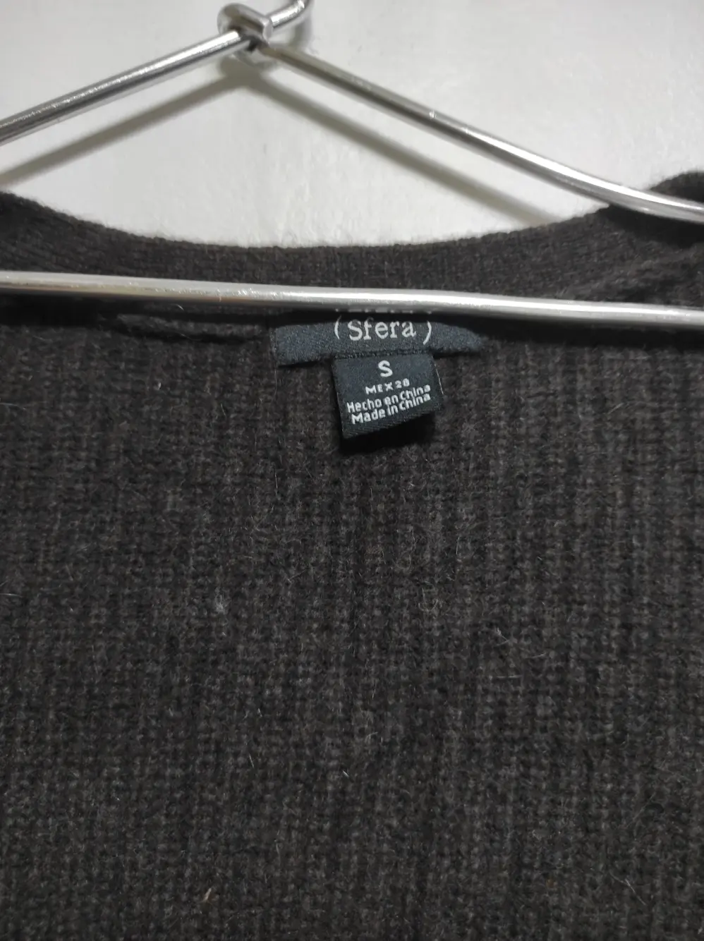 Jersey Cardigan abierto Sfera con puño amplio, talla S, foto 5