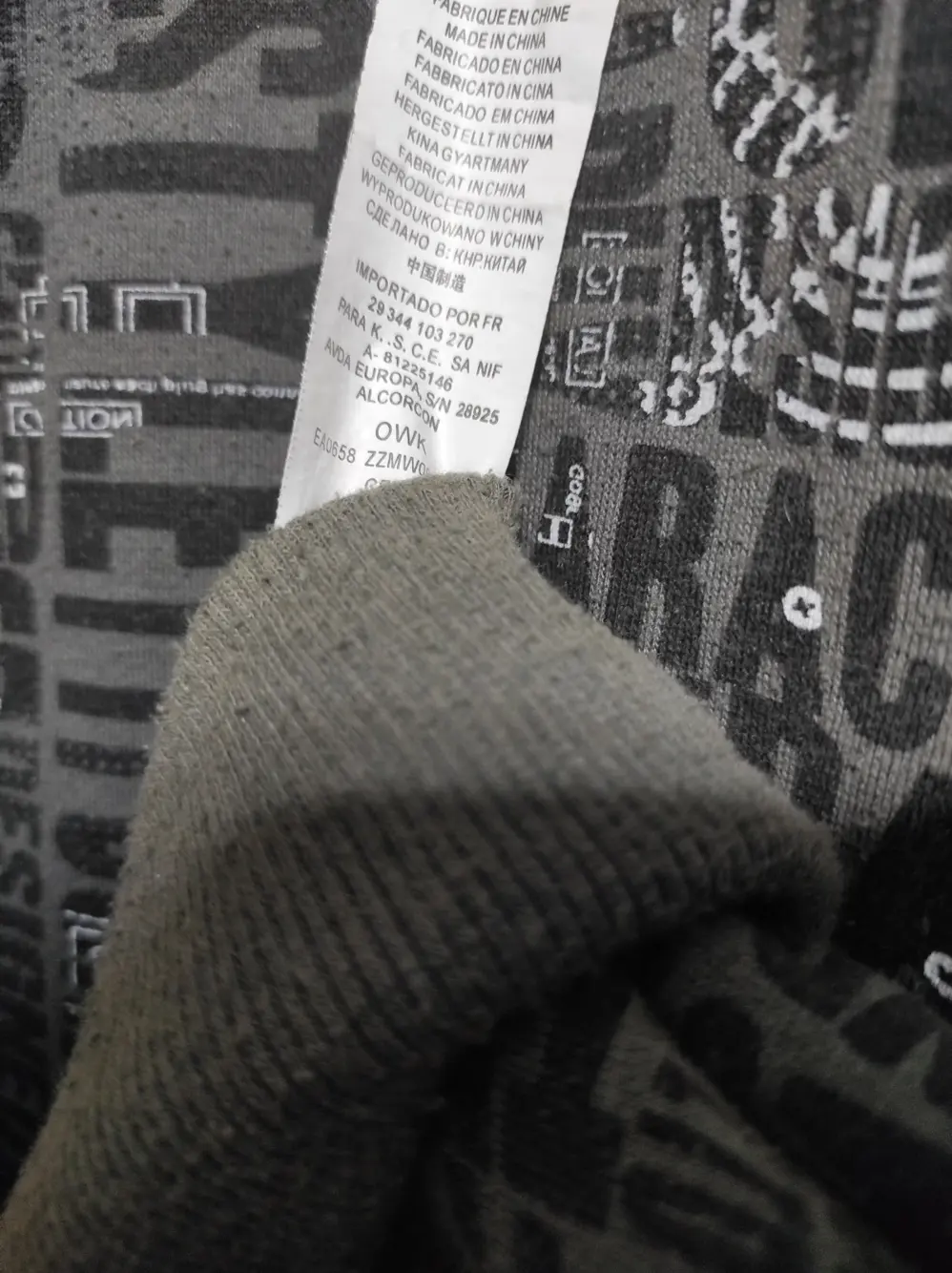Sudadera con capucha y cremallera OWK talla S, foto 5