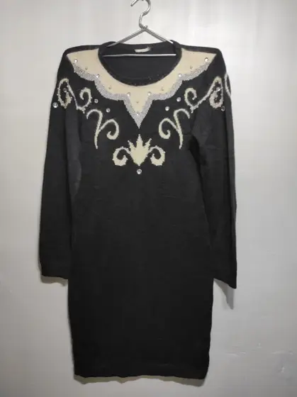 Vestido de invierno con Adornos Tienda local talla unica