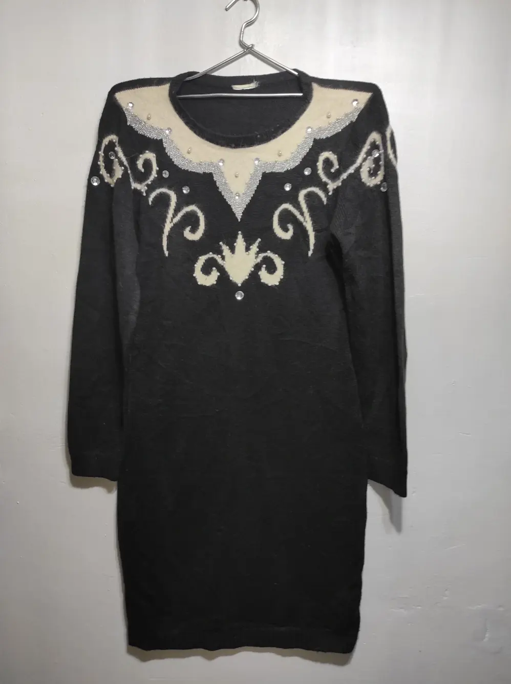 Vestido de invierno con Adornos Tienda local talla unica
