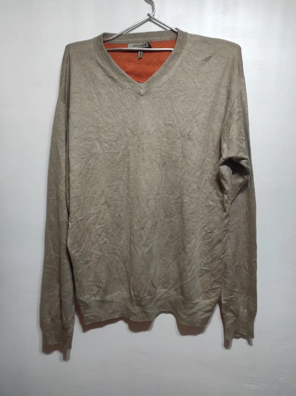 Jersey fino cuello de pico gentleman farmer 30%lana talla 3
