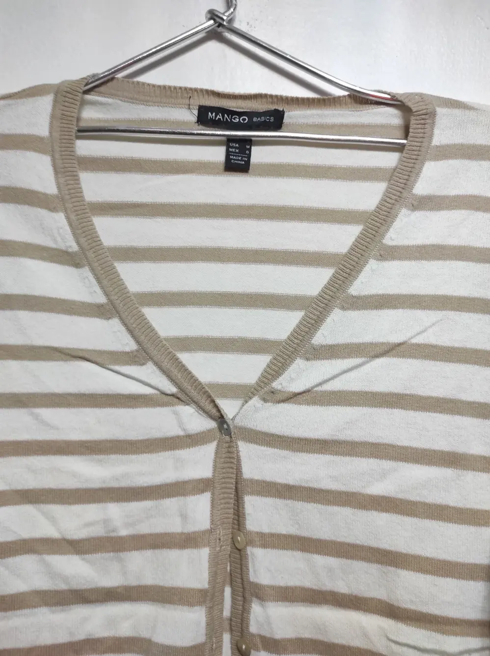Jersey fino cardigan de botones Mango talla L, foto 4
