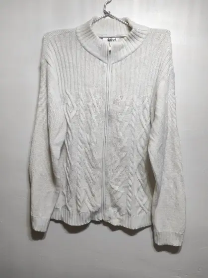 Jersey cardigan con cremallera Afibel talla uk20 XL