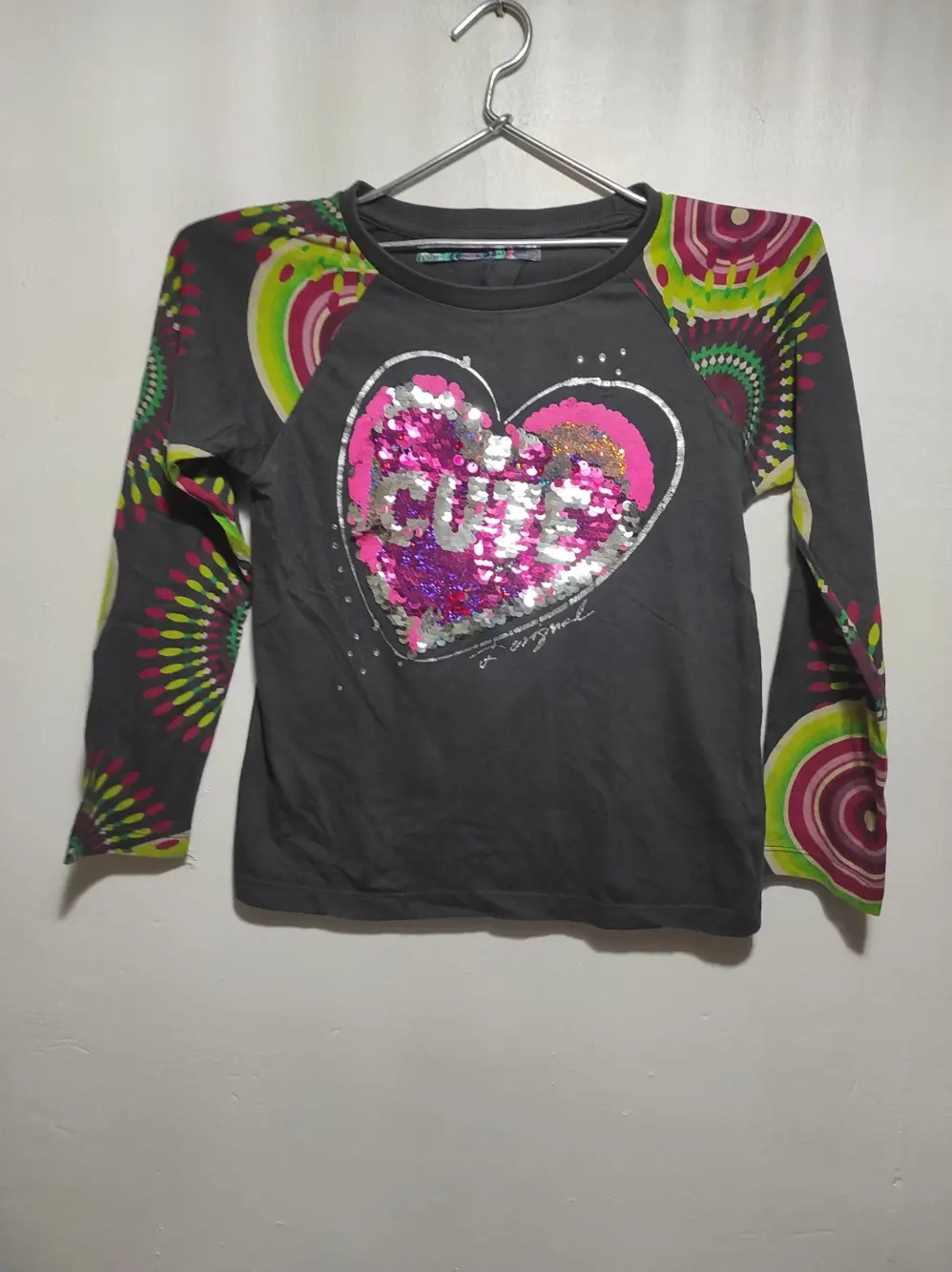 Camiseta manga larga Desigual talla 9/10 años