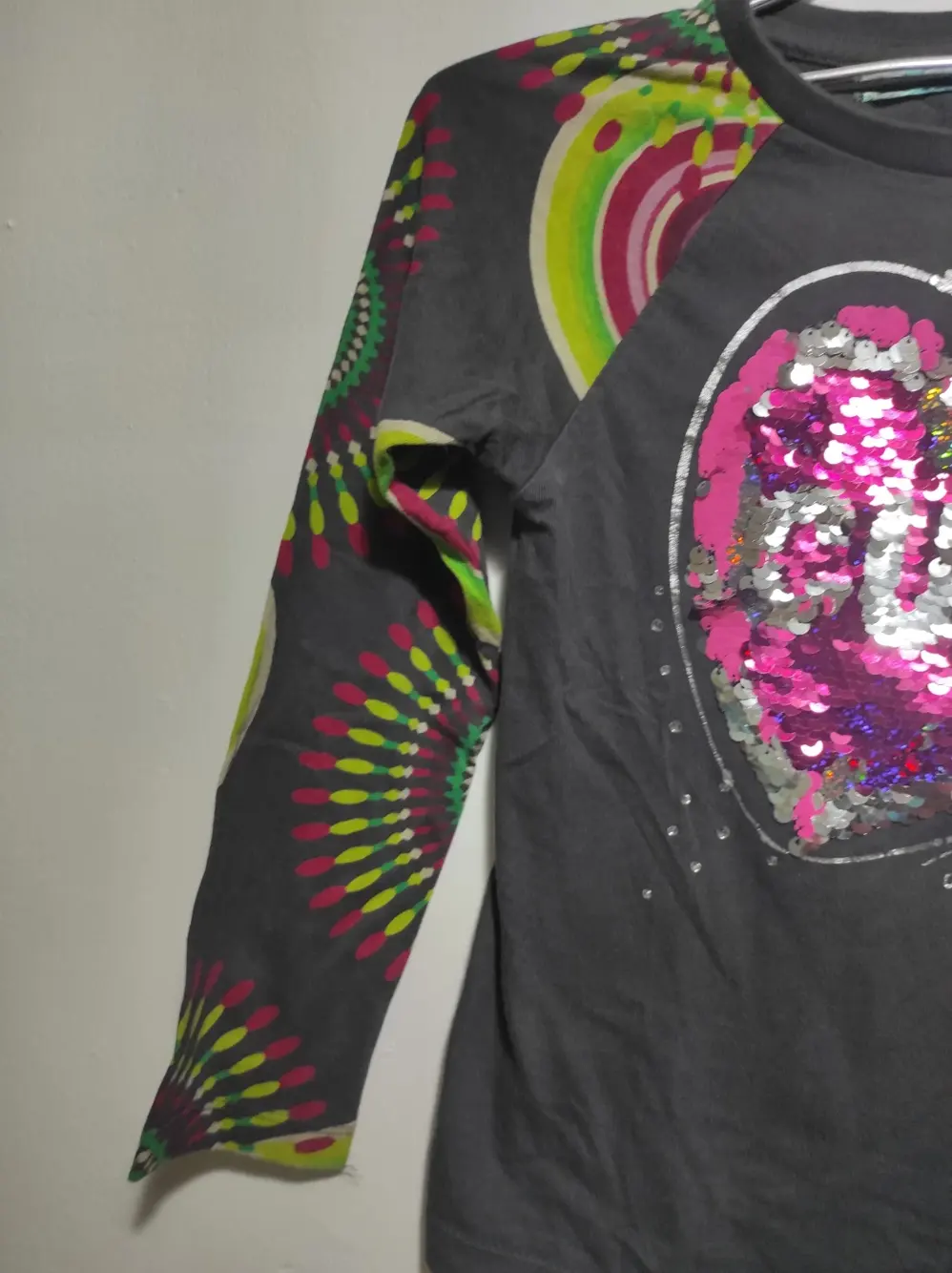 Camiseta manga larga Desigual talla 9/10 años, foto 4