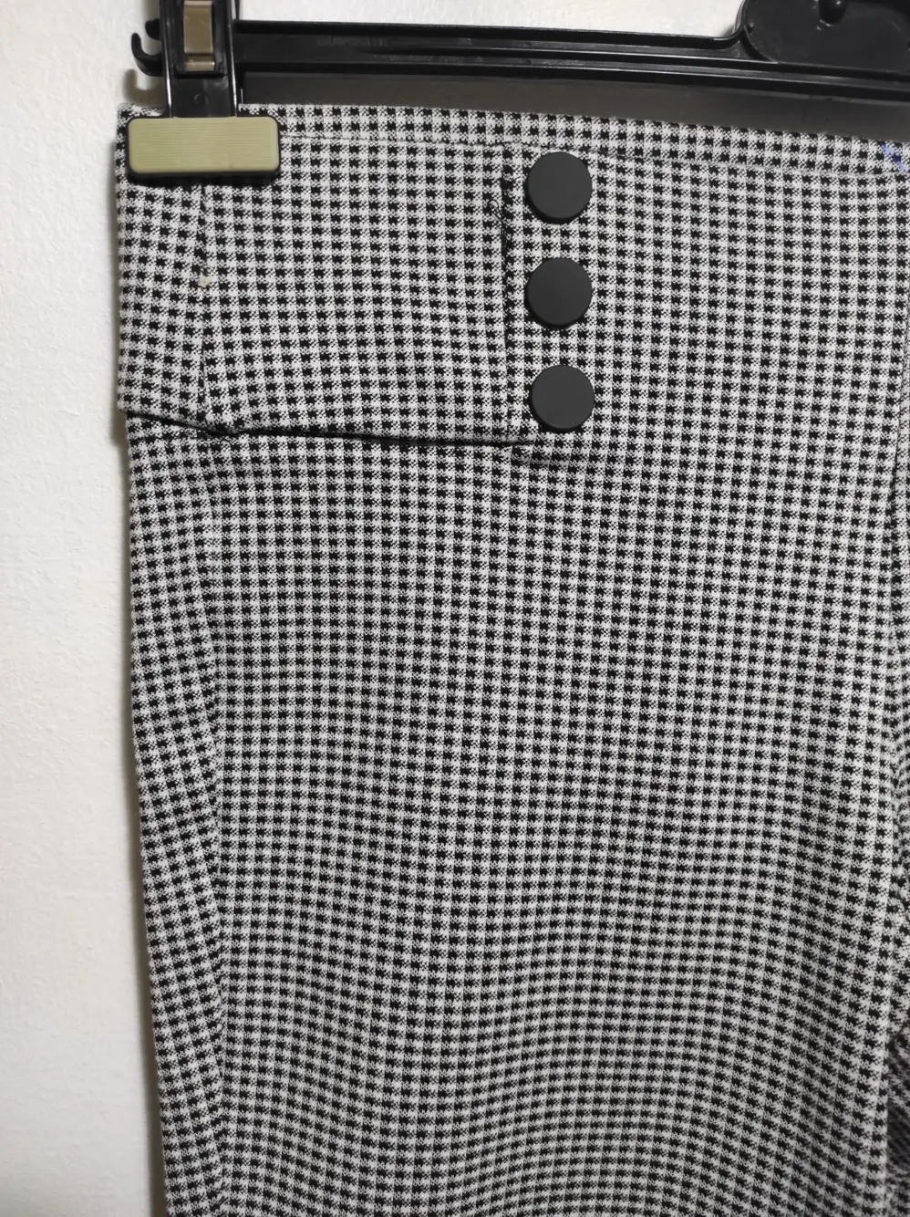 Pantalon elastico a cuadros Zara talla L, foto 2