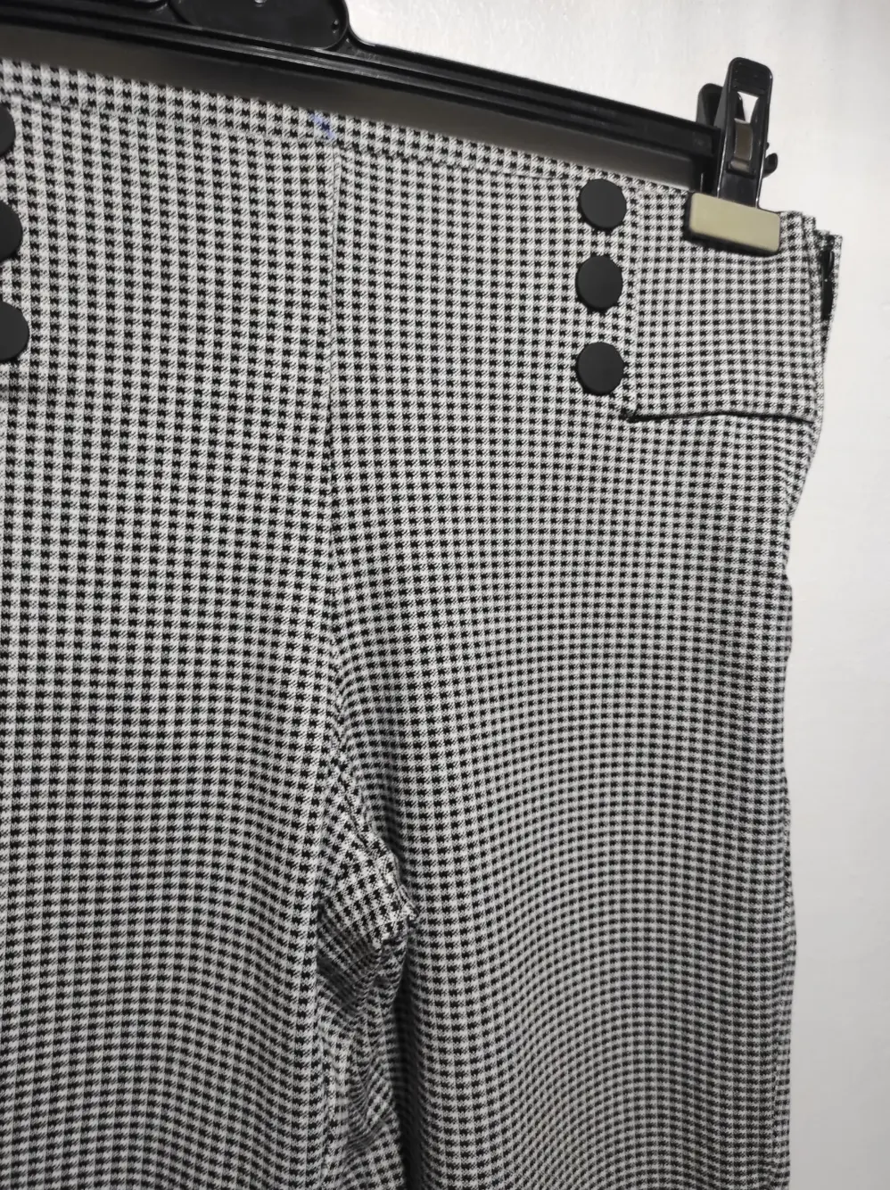 Pantalon elastico a cuadros Zara talla L, foto 3