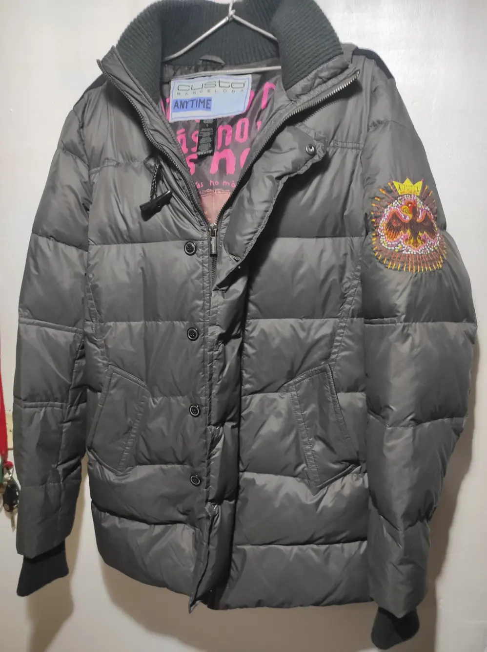 Chaqueta plumon Custo Barcelona talla 1 M sirve para L ver medidas, foto 2