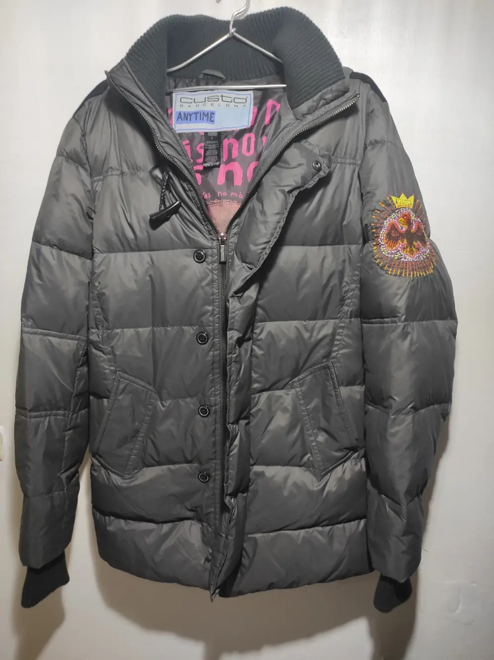 Chaqueta plumon Custo Barcelona talla 1 M sirve para L ver medidas, foto 3
