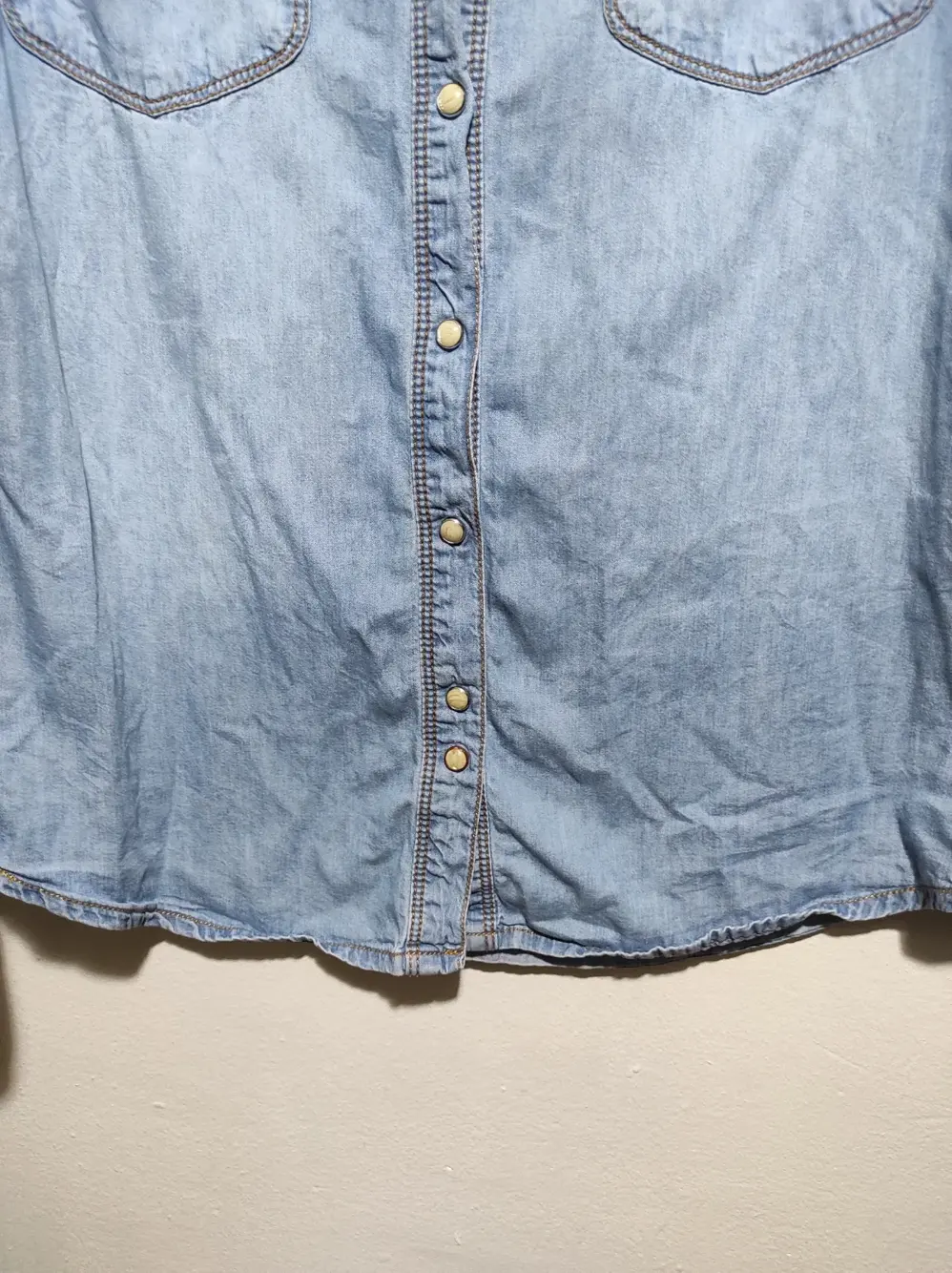 Camisa vaquera Pull & Bear talla S, foto 2
