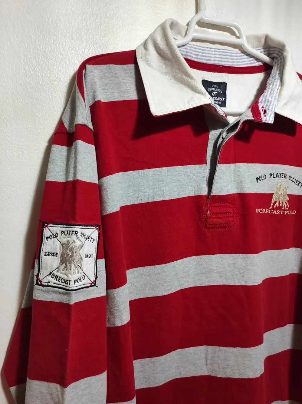 Polo manga larga Forecast talla XL, foto 5