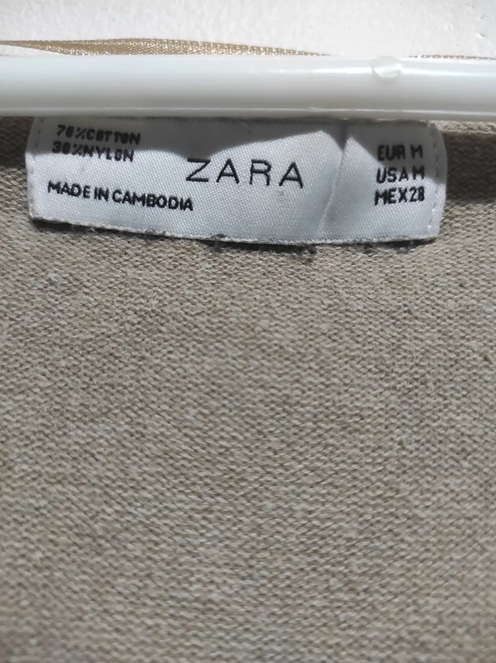 Jersey cardigan cuello de pico Zara talla M, foto 5
