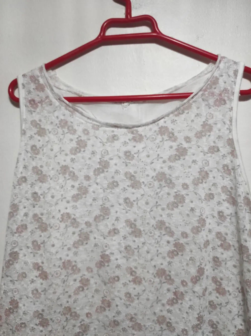 Camiseta blusa sin mangas made in italy semi-abierta sirve para talla M, foto 2