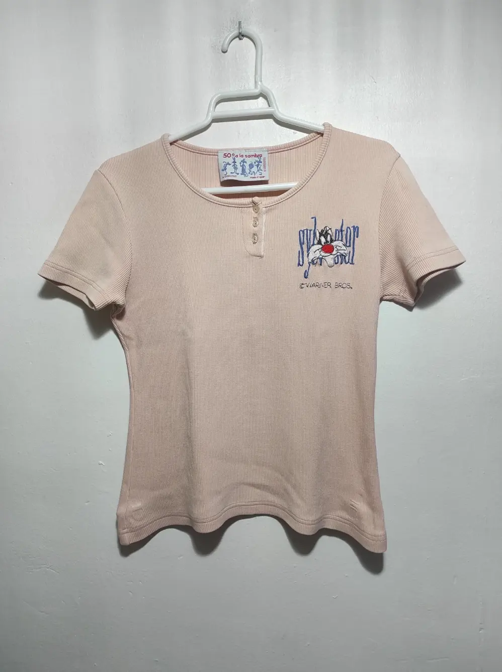 Camiseta manga corta warner bros.talla unica sirve para M