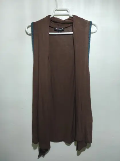 Jersey fino sin mangas cardigan Morgan talla S