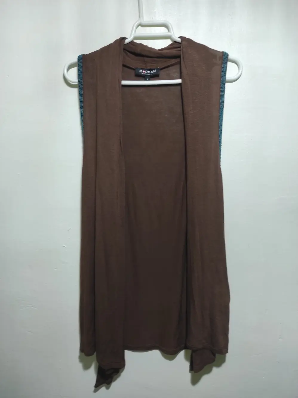 Jersey fino sin mangas cardigan Morgan talla S