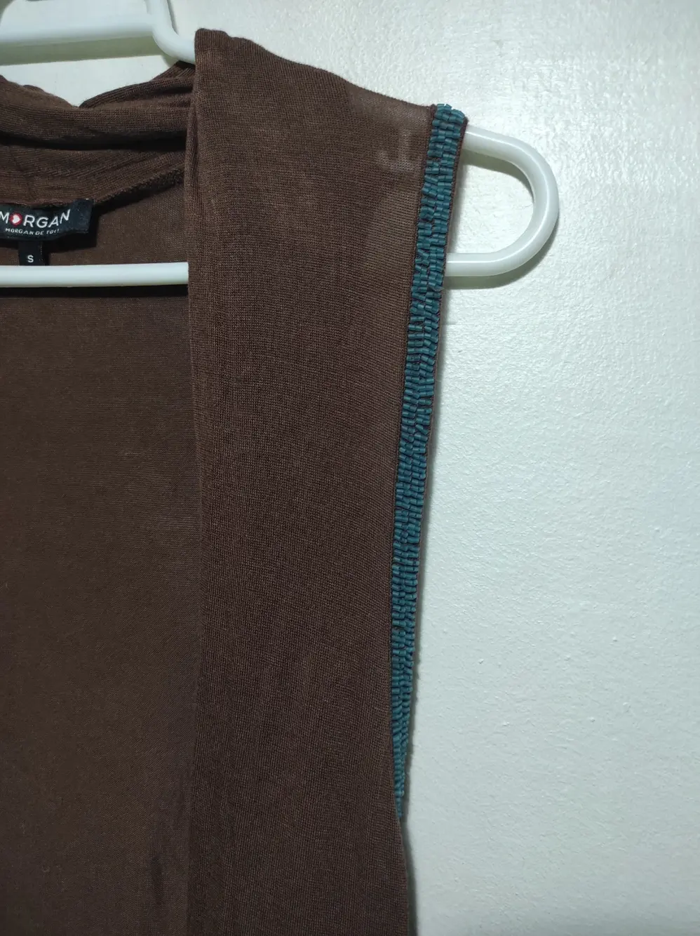 Jersey fino sin mangas cardigan Morgan talla S, foto 2