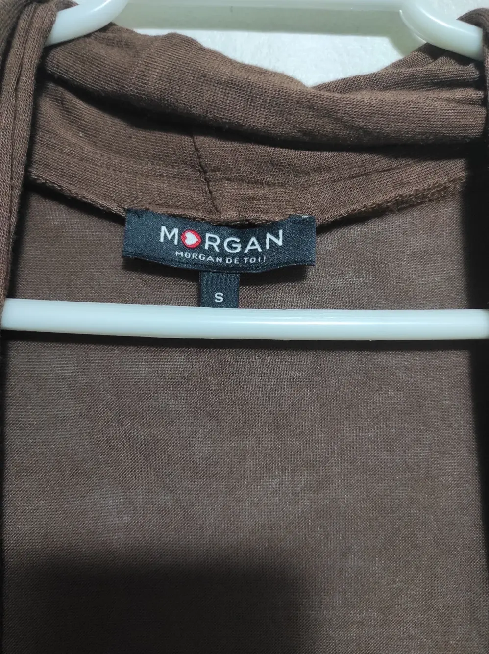 Jersey fino sin mangas cardigan Morgan talla S, foto 3