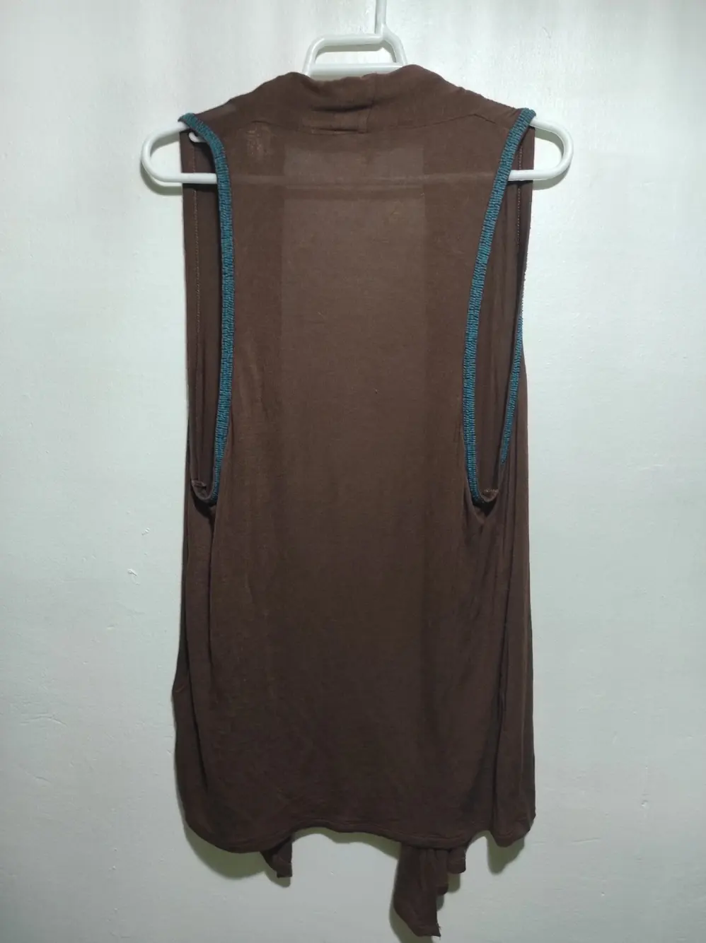 Jersey fino sin mangas cardigan Morgan talla S, foto 5