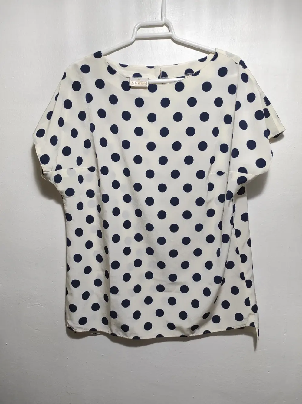 Camiseta blusa A topos manga corta Verse talla 38