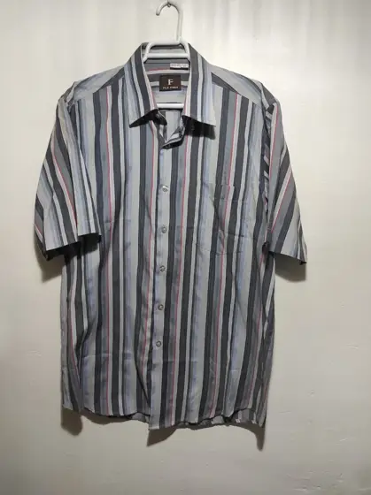 Camisa manga corta a rayas fly fish talla 40