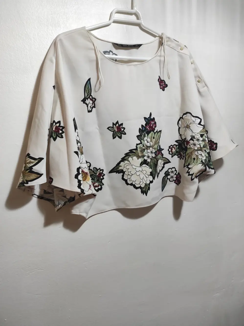 Blusa Zara manga ancha talla S, foto 3