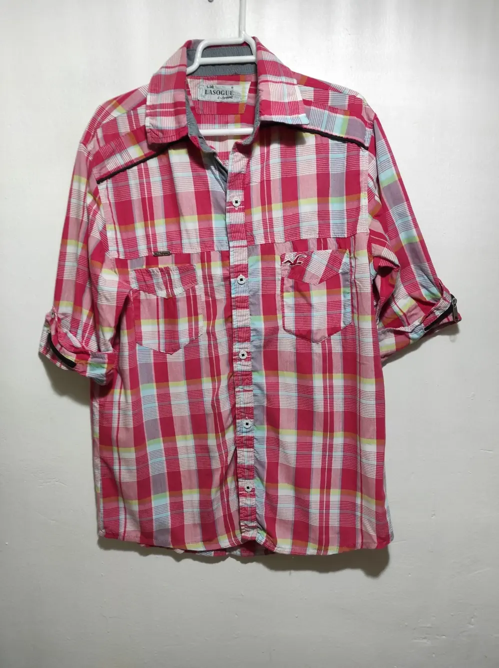 Camisa a cuadros manga corta Lasogue extreme talla M