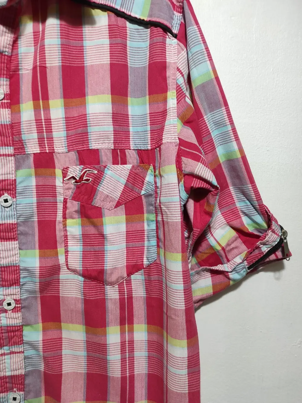 Camisa a cuadros manga corta Lasogue extreme talla M, foto 4