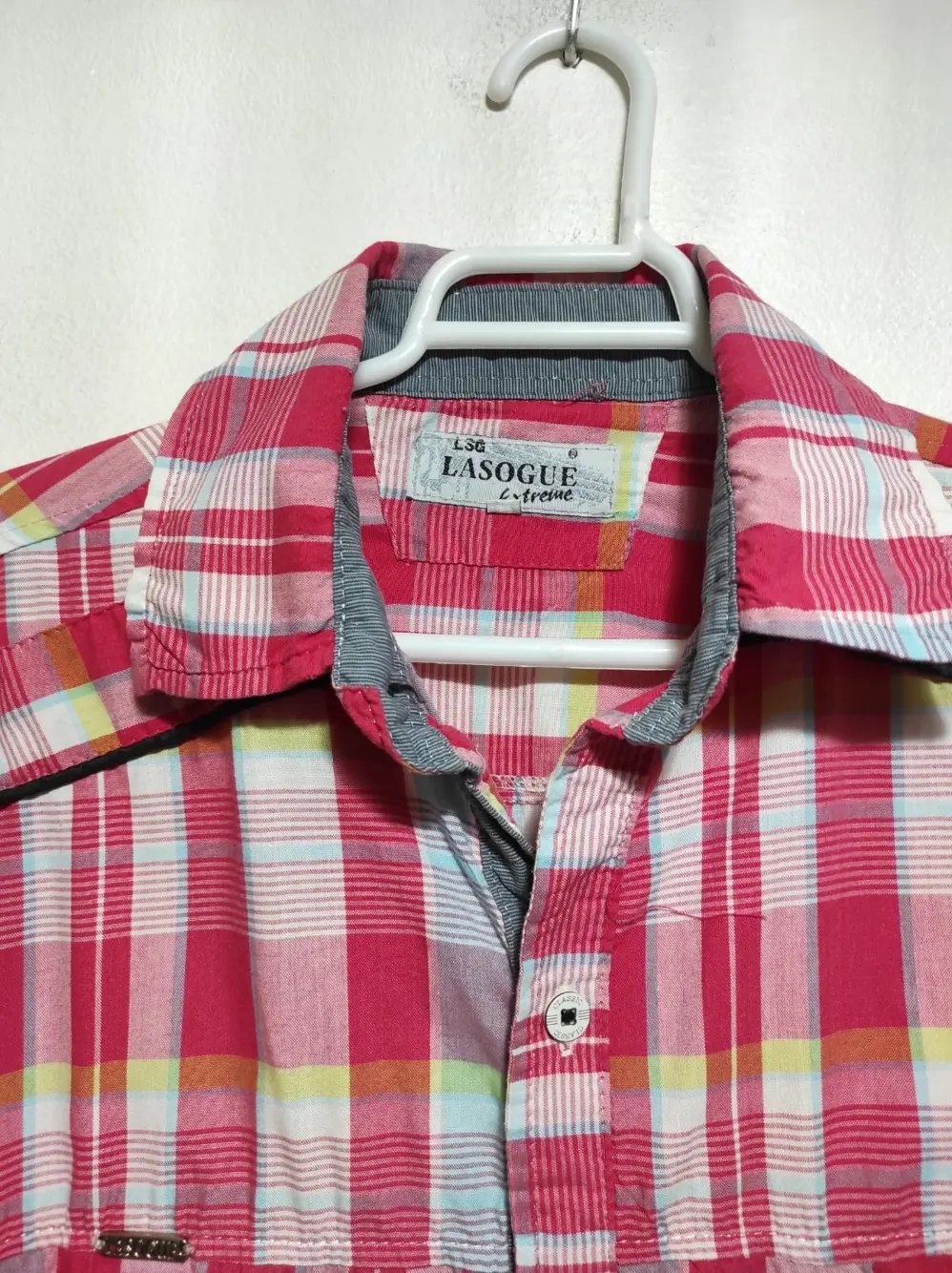 Camisa a cuadros manga corta Lasogue extreme talla M, foto 5