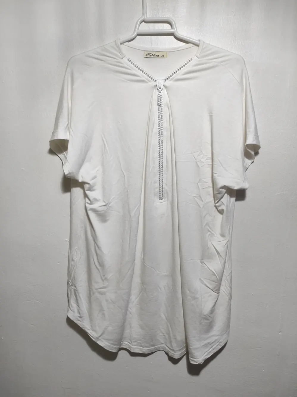 Camiseta manga corta con cremallera Katelina talla L/XL, foto 2