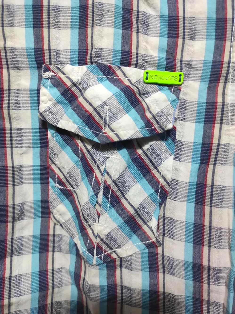 Camisa a cuadros manga corta Forex talla M, foto 3