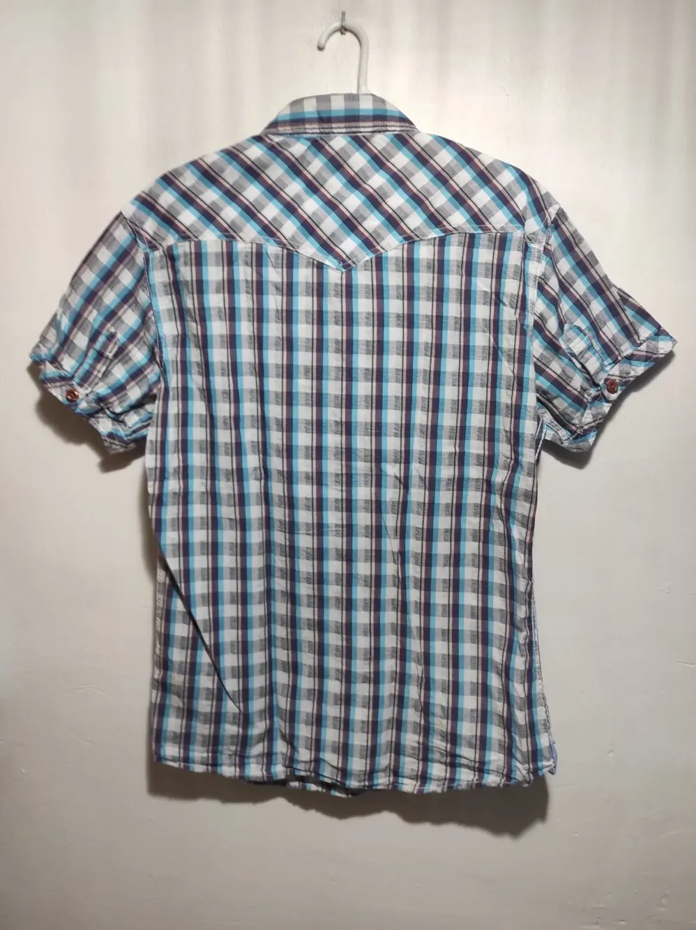 Camisa a cuadros manga corta Forex talla M, foto 5