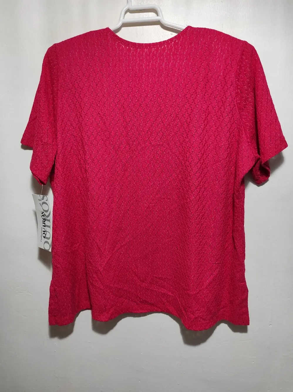 Camiseta blusa manga corta Tienda local confecciones Quiros talla SG sirve para XL ver medidas, foto 5