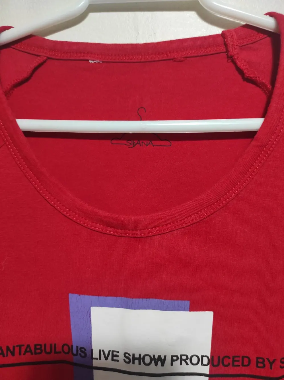 Camiseta manga corta Sihana talla unica sirve para S/M ver medidas, foto 3